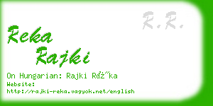 reka rajki business card